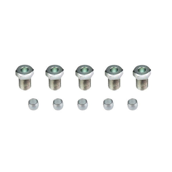 Conexión Tuberia Niples + Virolas 8mm Gas Glp Gnv Pack X5
