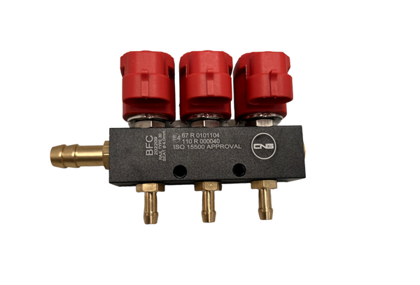 Riel De Inyectores Para Gas Lp Glp Y Natural Tipo Valtek 3 Cil