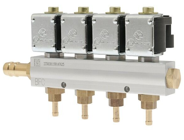 Riel De Inyectores 4 Cilindros Gas Lp Gnv Natural 2 Ohms